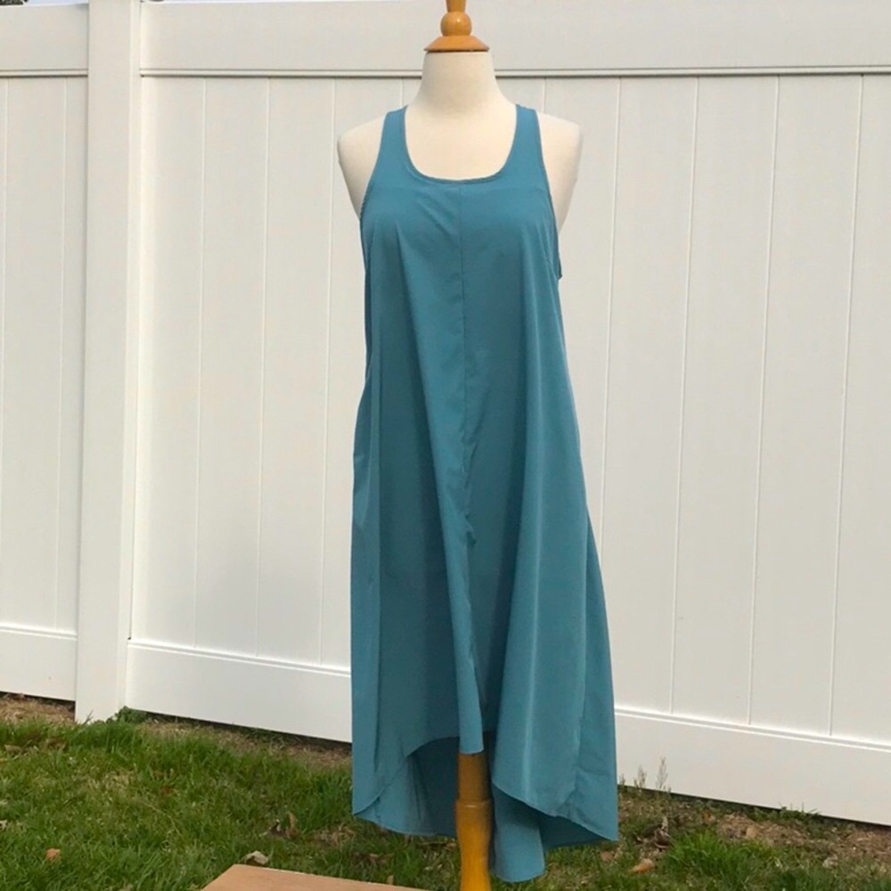HALARA Stone Blue Sleeveless Halter Maxi Dress Size Small